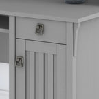 Bush Furniture Salinas L Shaped Desk with Storage in Cape Cod Gray