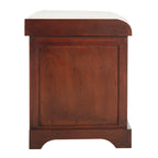 SAFAVIEH Euphemia Brown Woven Storage Basket Bench - 33.5 x 16.1 x 19.9 - 34Wx16Dx20H