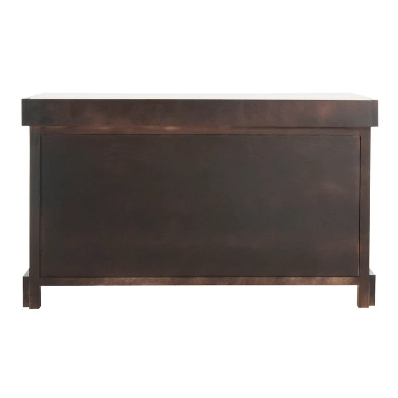 SAFAVIEH Euphemia Brown Woven Storage Basket Bench - 33.5 x 16.1 x 19.9 - 34Wx16Dx20H