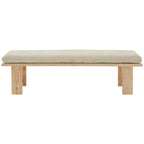 SAFAVIEH Couture Rasema Modern Cushion Bench - 60.8 In. W x 18.9 In. D x 18.1 In. H - 61Wx19Dx18H