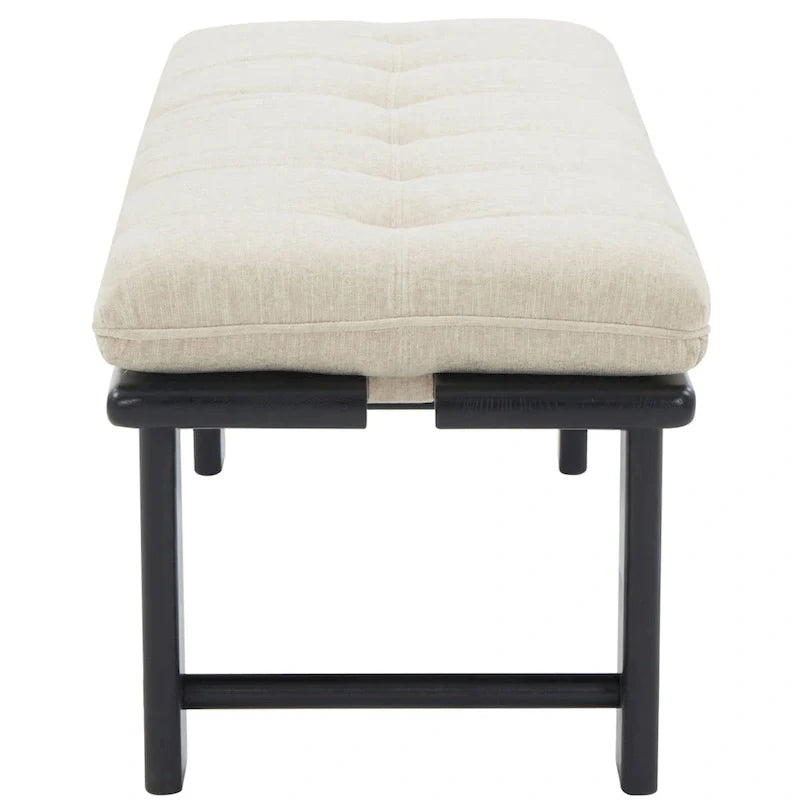 SAFAVIEH Couture Rasema Modern Cushion Bench - 60.8 In. W x 18.9 In. D x 18.1 In. H - 61Wx19Dx18H