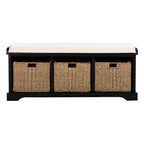 SAFAVIEH Eola Grey/ White Storage Bench - 47 x 16.1 x 19.9 - 47Wx16Dx20H