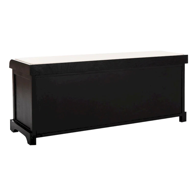 SAFAVIEH Eola Grey/ White Storage Bench - 47 x 16.1 x 19.9 - 47Wx16Dx20H