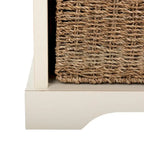 SAFAVIEH Eola Grey/ White Storage Bench - 47 x 16.1 x 19.9 - 47Wx16Dx20H