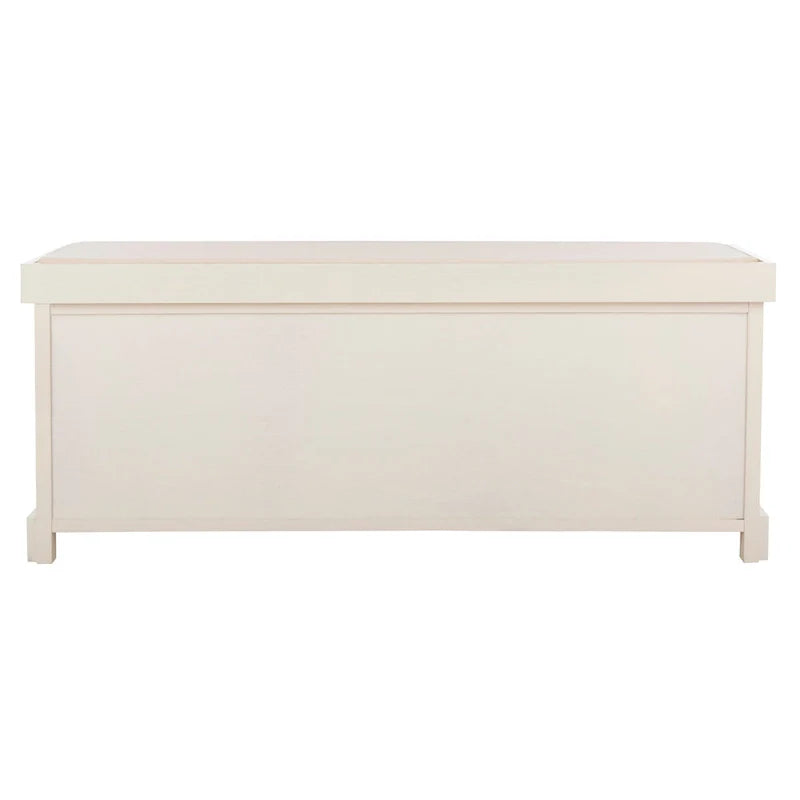 SAFAVIEH Eola Grey/ White Storage Bench - 47 x 16.1 x 19.9 - 47Wx16Dx20H