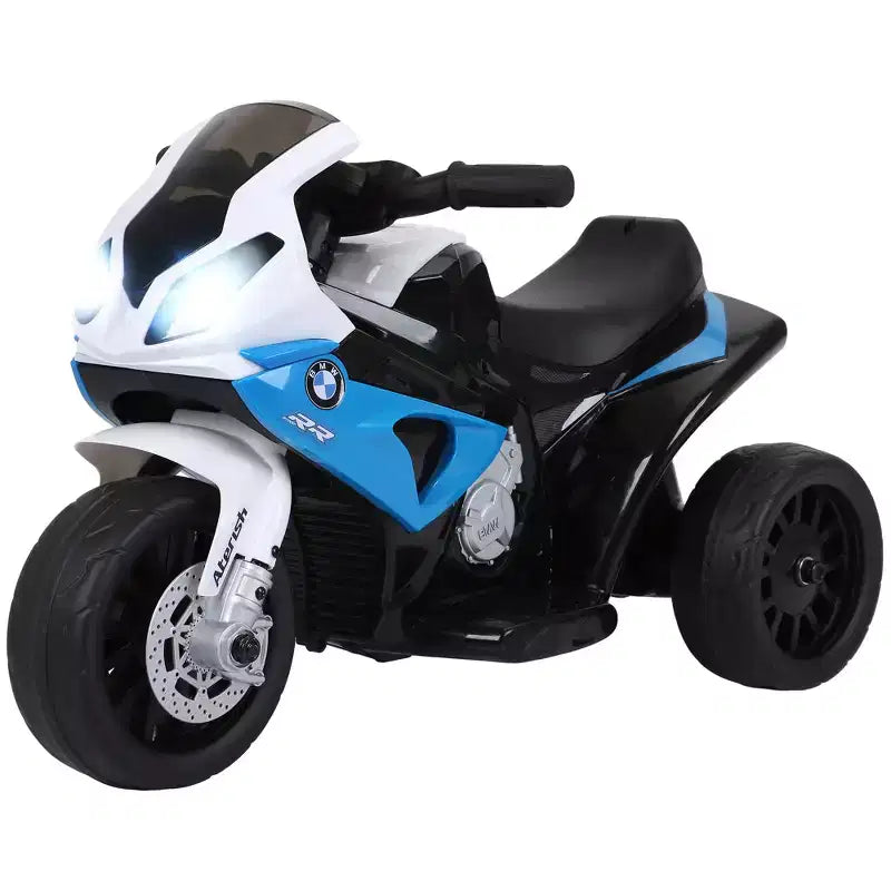 Aosom 6V Kids Motorcycle Licensed BMW, Toddler Motorcycle with Headlight, Music, 3 Wheeled Electric Motorcycle for Kids, Gift for Boys & Girls