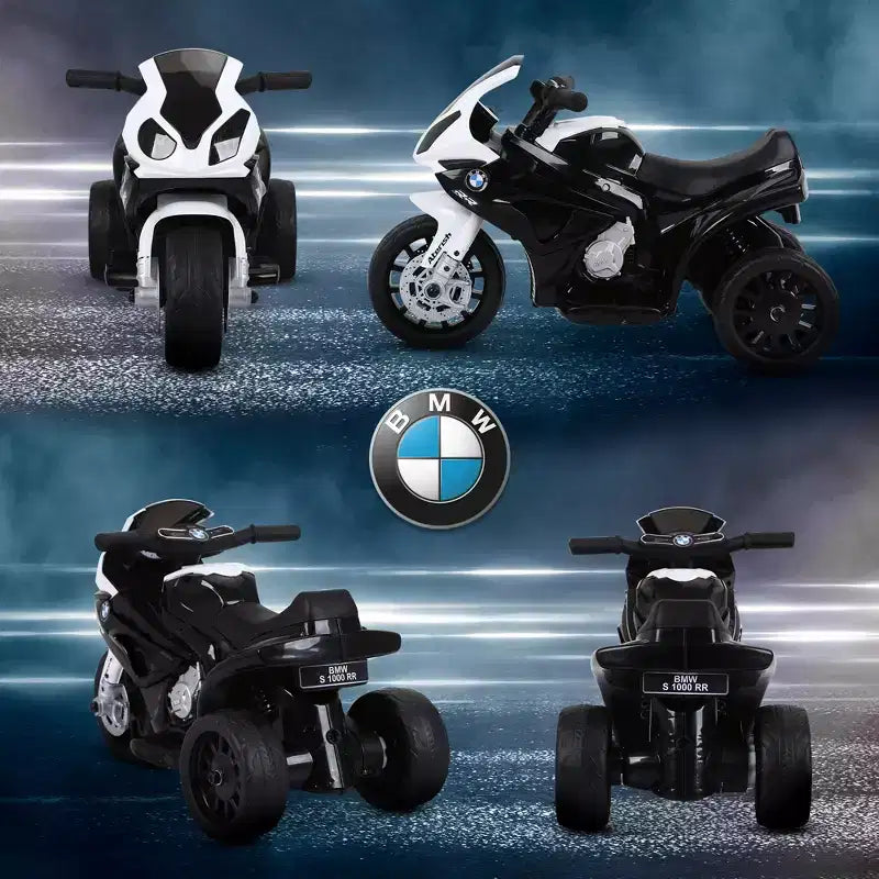 Aosom 6V Kids Motorcycle Licensed BMW, Toddler Motorcycle with Headlight, Music, 3 Wheeled Electric Motorcycle for Kids, Gift for Boys & Girls