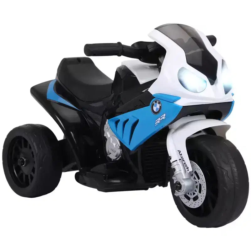 Aosom 6V Kids Motorcycle Licensed BMW, Toddler Motorcycle with Headlight, Music, 3 Wheeled Electric Motorcycle for Kids, Gift for Boys & Girls