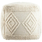 Freya Boho Hand Woven 18-inch Cube Pouf