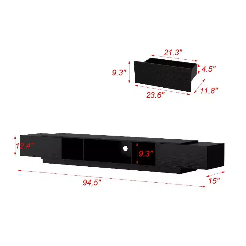 Famapy TV Stand with Storage Drawers and Shelves
