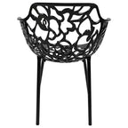 LeisureMod Devon 3-Piece Aluminum Outdoor Bistro Set - Glass Top Dining Table and 2 Stackable All-Weather Mesh Chairs