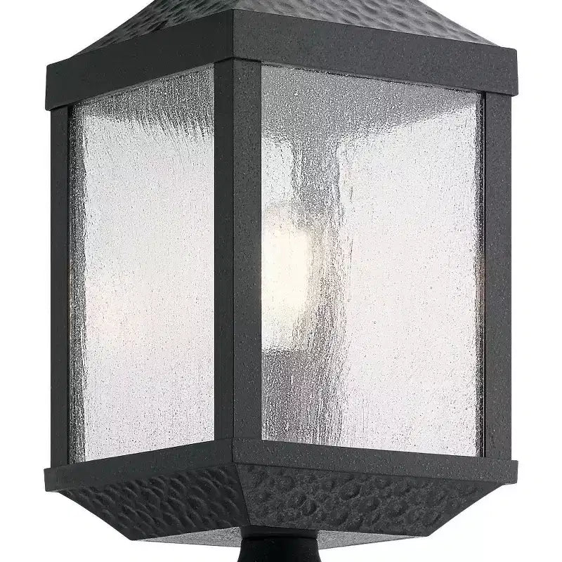 Springfield 1 Light Post Light Distressed Black