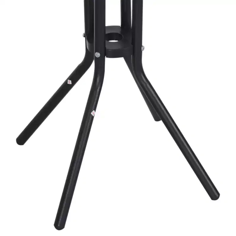 Outsunny 3 Piece Bar Height Outdoor Bistro Set for 2, Round Patio Pub Table 2 Bar Chairs with Comfortable Design & Durable Build