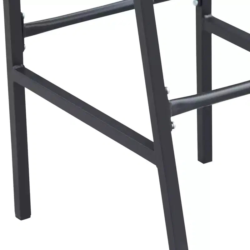 Outsunny 3 Piece Bar Height Outdoor Bistro Set for 2, Round Patio Pub Table 2 Bar Chairs with Comfortable Design & Durable Build