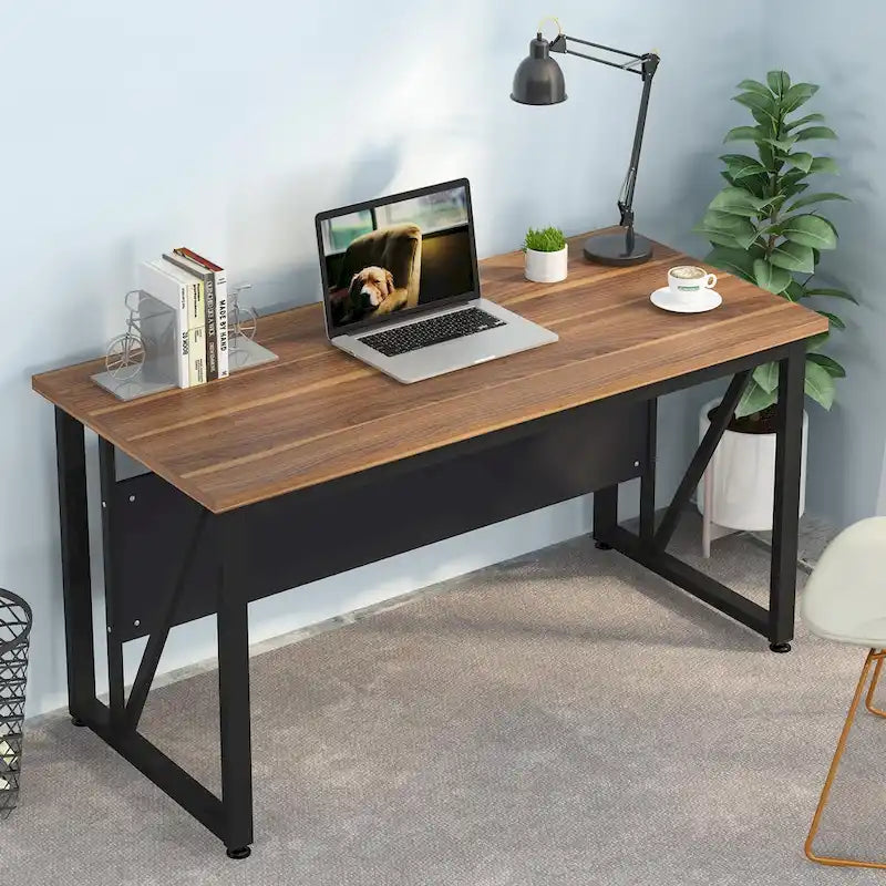 55 Inch Computer Desk Writing Study Desk Gaming Table for Home Office