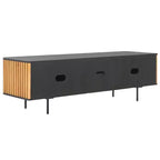 Anahi 2 Door 2 Shelf Media Stand - MED1501 - Black/Natural - Safavieh