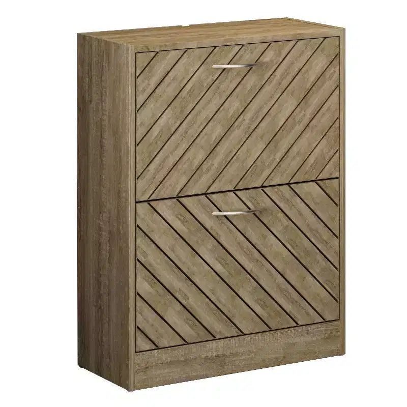 Famapy Entryway Shoe Cabinet With Flipped 2 Drawers