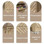 Famapy Entryway Shoe Cabinet With Flipped 2 Drawers