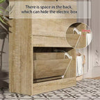 Famapy Entryway Shoe Cabinet With Flipped 2 Drawers