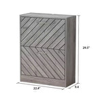 Famapy Entryway Shoe Cabinet With Flipped 2 Drawers