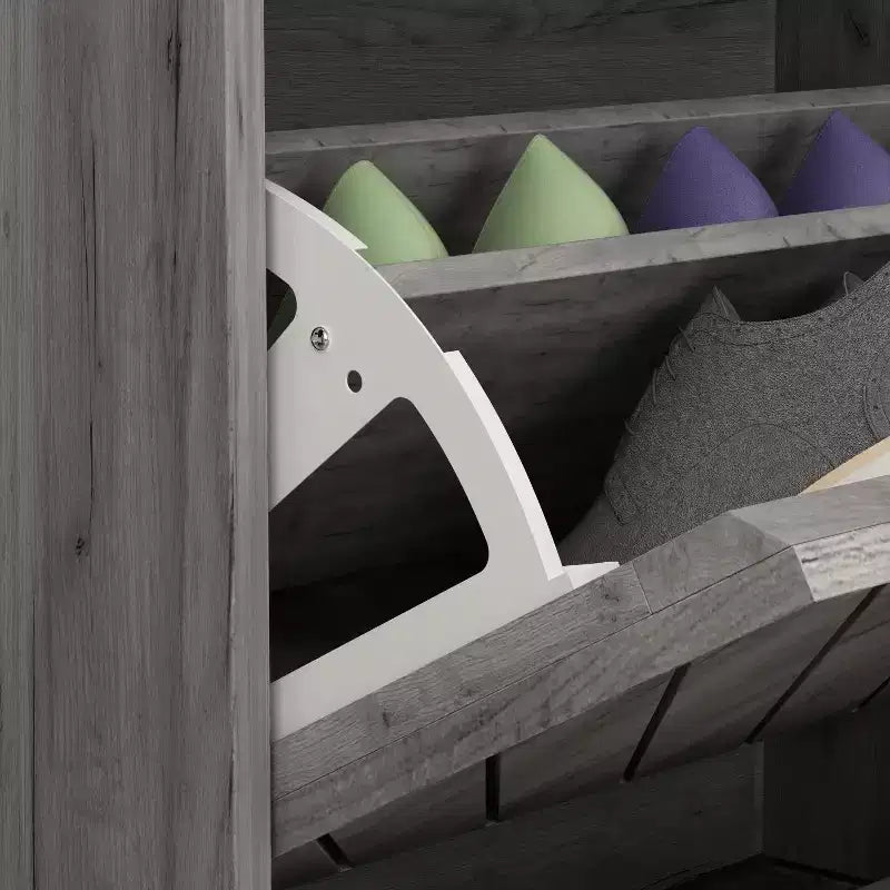 Famapy Entryway Shoe Cabinet With Flipped 2 Drawers
