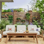 Dovelina Metal Outdoor Privacy Screen Freestanding Patio Decorative Screen (Set of 2)