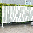 Dovelina Metal Outdoor Privacy Screen Freestanding Patio Decorative Screen (Set of 2)