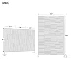 Dovelina Metal Outdoor Privacy Screen Freestanding Patio Decorative Screen (Set of 2)