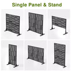 Dovelina Metal Outdoor Privacy Screen Freestanding Patio Decorative Screen (Set of 2)