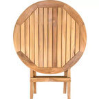 Nordic Teak 20 Natural Outdoor Round Folding Side Table