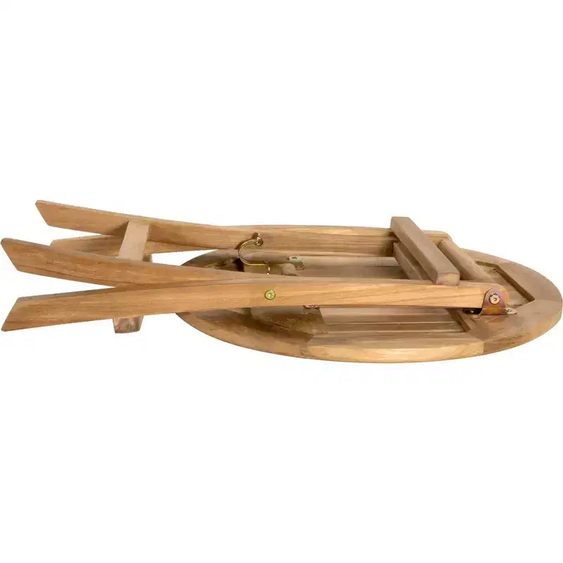 Nordic Teak 20 Natural Outdoor Round Folding Side Table