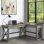 67" Talmar Writing Desk Wood Base with File Drawer - Acme Furniture