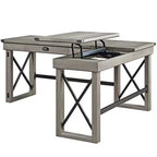 67" Talmar Writing Desk Wood Base with File Drawer - Acme Furniture