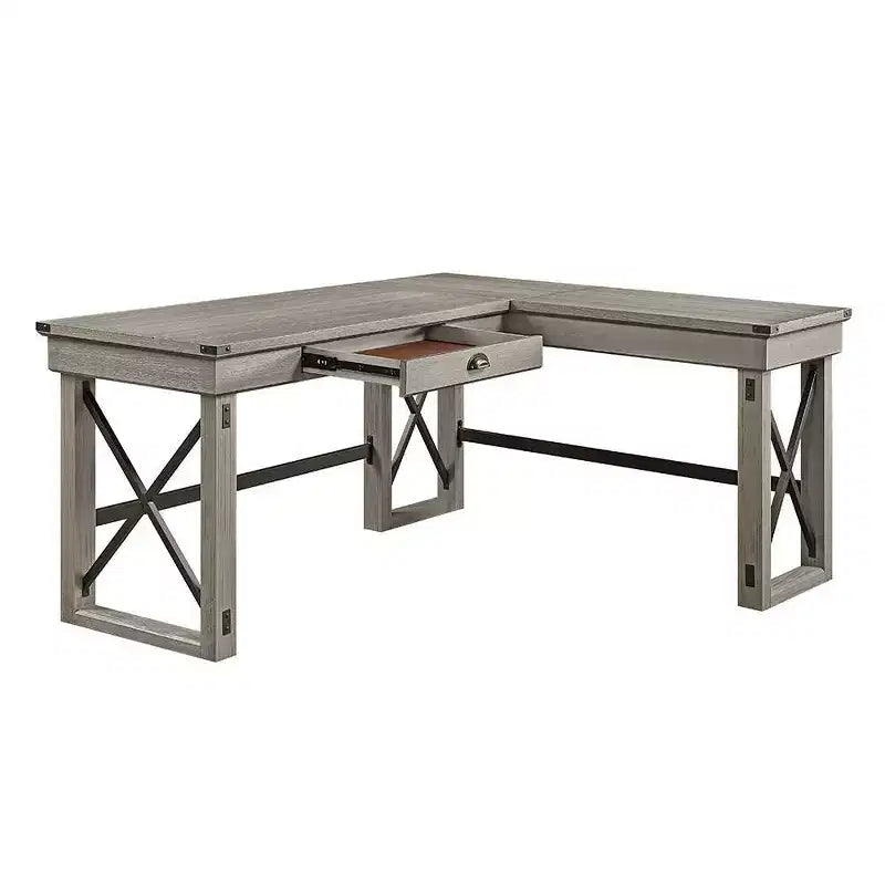 67" Talmar Writing Desk Wood Base with File Drawer - Acme Furniture