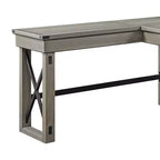 67" Talmar Writing Desk Wood Base with File Drawer - Acme Furniture