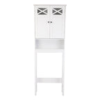 68FCH Double Door Fork Toilet Cabinet White