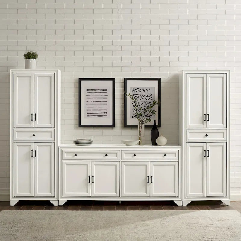 Crosley Tara 3Pc Sideboard And Pantry Set - 15x108.5x67.75