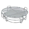 Sunnydaze Half Moon Cooking Grate with Ceramic Deflector Plate for 15 Kamado Egg Grills - 12.5