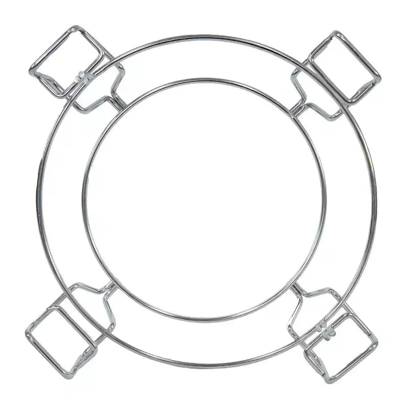 Sunnydaze Half Moon Cooking Grate with Ceramic Deflector Plate for 15 Kamado Egg Grills - 12.5