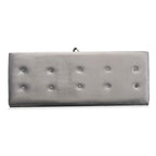 Caine Modern and Contemporary Velvet Wood Storage Bench