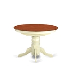East West Furniture Kenley Modern Kitchen Table - an Oval Dining Table Top with Butterfly Leaf & Pedestal Base, (Finish Options)