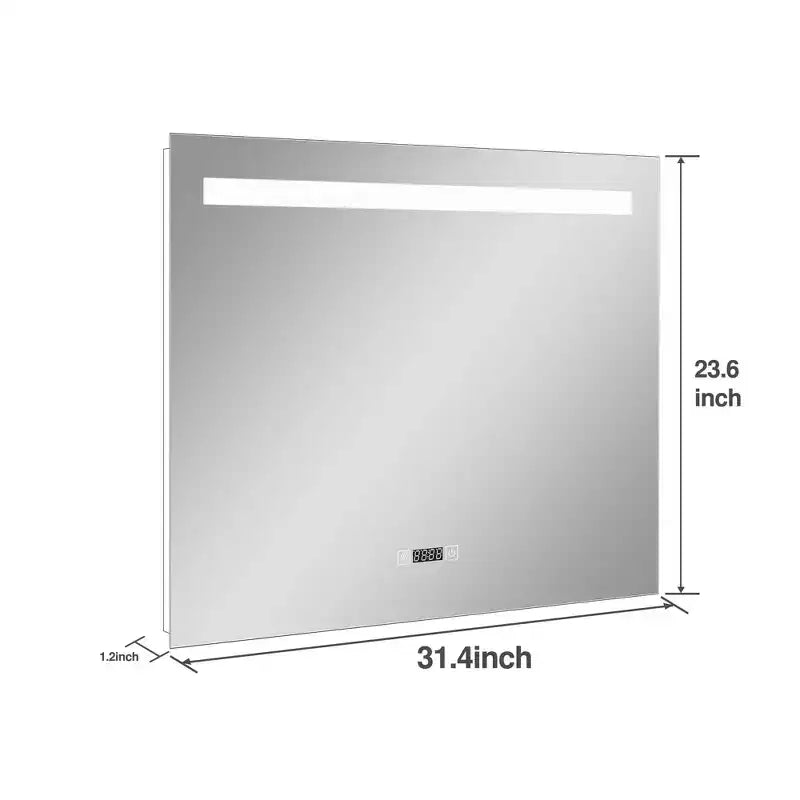 Dovelina Rectangle Bathroom Vanity Mirror LED Mirror with Defog