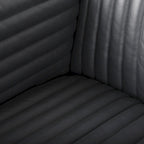 Ricciardo Cognac Genuine Leather Wrapped Sofa - 86.6L x 38.6W x 26.4H