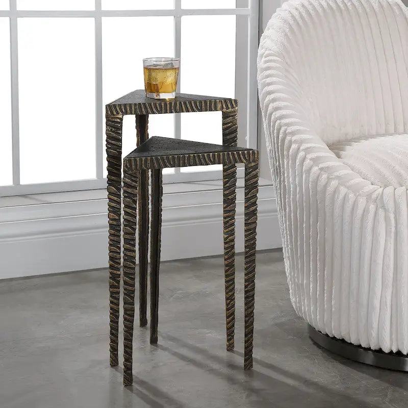 Uttermost Samiria Triangular Accent Tables (Set of 2)