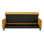 A&B Home 79-inch Mustard Large Biscuit Tufted Sofa Bed