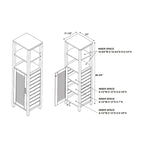 Bracken Bamboo Mid Cabinet