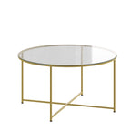 Sonoma Oak Wood Grain Finish Nesting Tables with Metal Cantilever Base