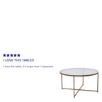 Sonoma Oak Wood Grain Finish Nesting Tables with Metal Cantilever Base