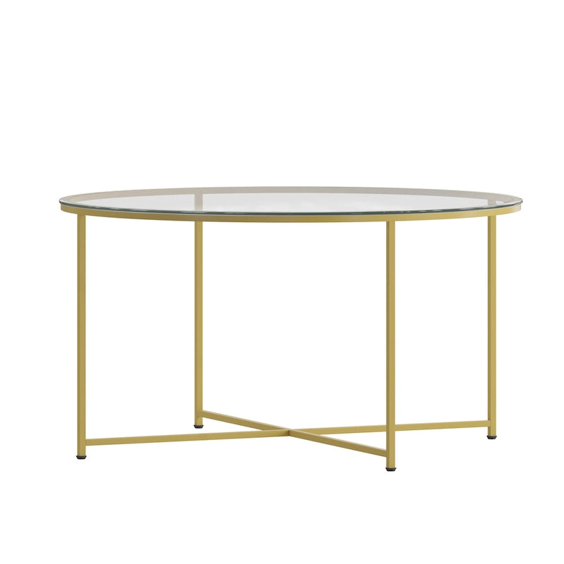 Sonoma Oak Wood Grain Finish Nesting Tables with Metal Cantilever Base
