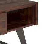 WYNDENHALL Mitchell SOLID WOOD & Metal 48 inch Wide Rectangle Modern Coffee Table - 48 W x 22 D x 18 H
